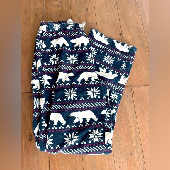 Peter Alexander men flannel polar bear winter lounge pajama pants - Picture 2 of 4